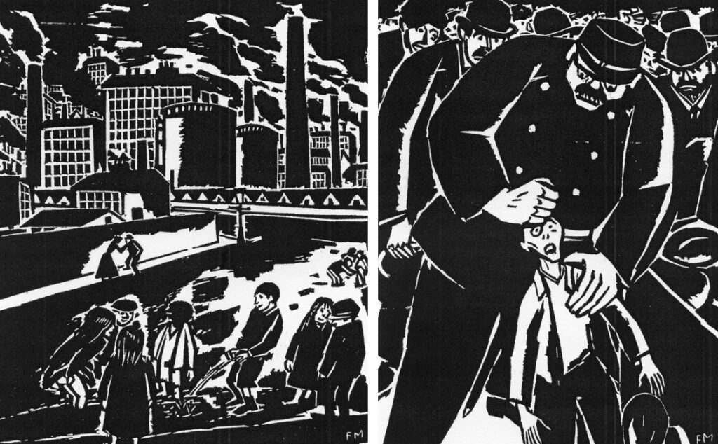 Rycina 25 Images of a Man's Passion Frans Masereel